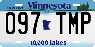 MN license plate 097TMP