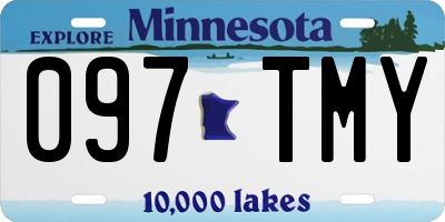 MN license plate 097TMY