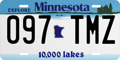 MN license plate 097TMZ