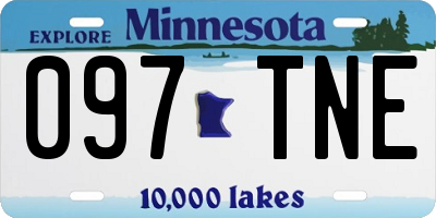 MN license plate 097TNE