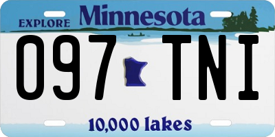 MN license plate 097TNI