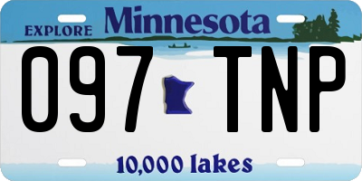 MN license plate 097TNP