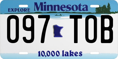 MN license plate 097TOB