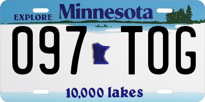 MN license plate 097TOG
