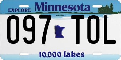MN license plate 097TOL