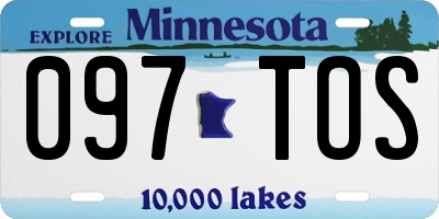 MN license plate 097TOS