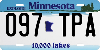 MN license plate 097TPA