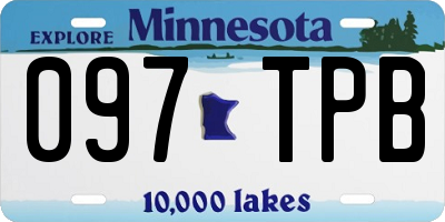 MN license plate 097TPB
