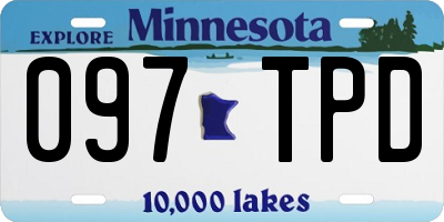 MN license plate 097TPD