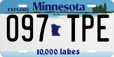 MN license plate 097TPE