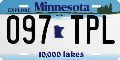 MN license plate 097TPL