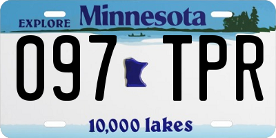 MN license plate 097TPR
