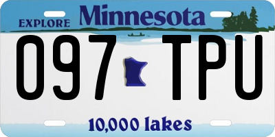 MN license plate 097TPU