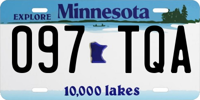 MN license plate 097TQA