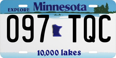 MN license plate 097TQC