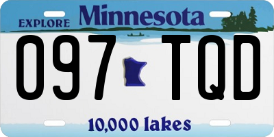 MN license plate 097TQD