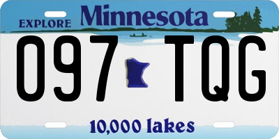 MN license plate 097TQG