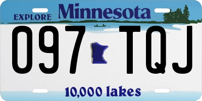 MN license plate 097TQJ