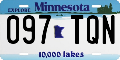 MN license plate 097TQN
