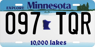 MN license plate 097TQR