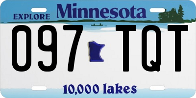 MN license plate 097TQT
