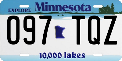 MN license plate 097TQZ