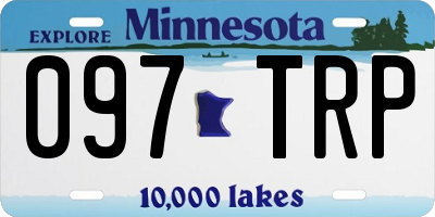 MN license plate 097TRP
