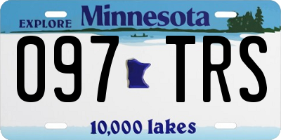 MN license plate 097TRS