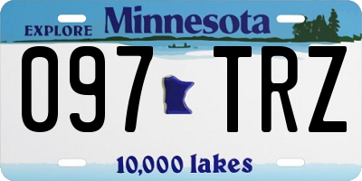 MN license plate 097TRZ