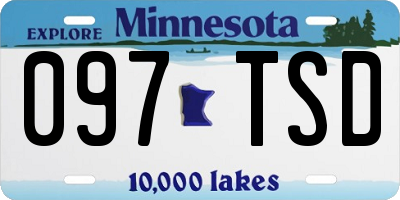 MN license plate 097TSD