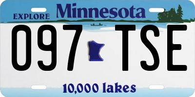 MN license plate 097TSE