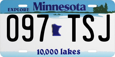 MN license plate 097TSJ