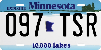 MN license plate 097TSR