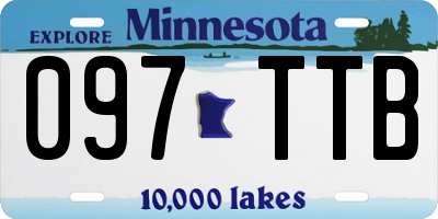 MN license plate 097TTB