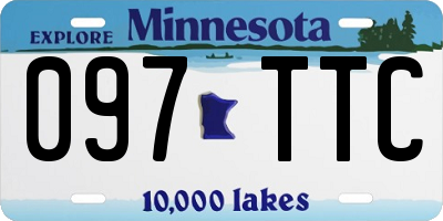 MN license plate 097TTC