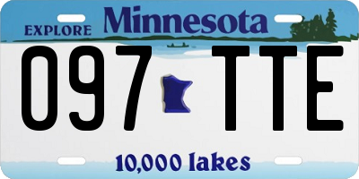 MN license plate 097TTE