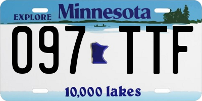 MN license plate 097TTF