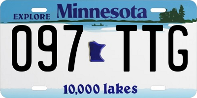 MN license plate 097TTG