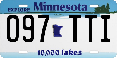 MN license plate 097TTI