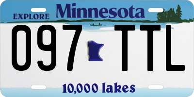 MN license plate 097TTL