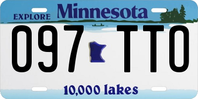 MN license plate 097TTO