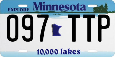 MN license plate 097TTP