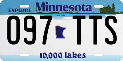 MN license plate 097TTS