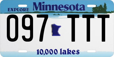MN license plate 097TTT