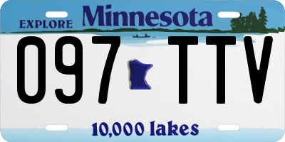 MN license plate 097TTV