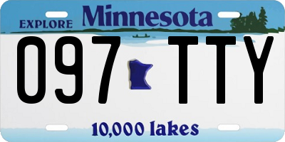 MN license plate 097TTY