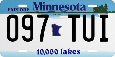 MN license plate 097TUI