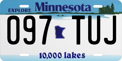 MN license plate 097TUJ