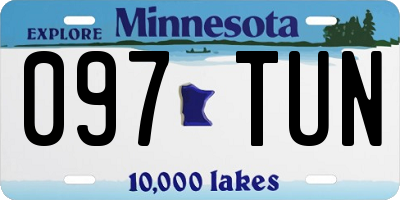 MN license plate 097TUN