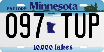 MN license plate 097TUP